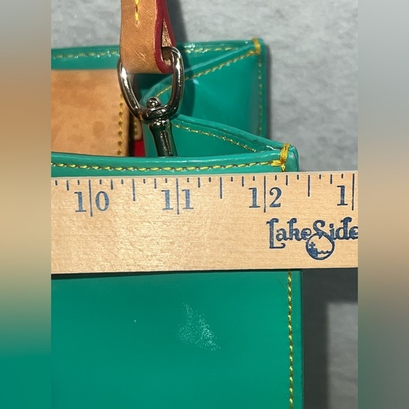 Dooney And Bourke‎ Satchel Bag - Patent Leather Ocean Teal - Picture 7 of 16